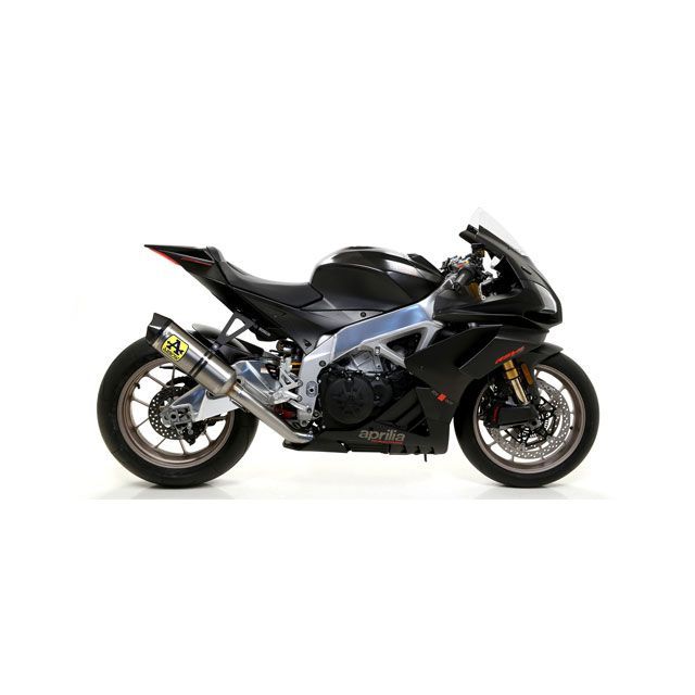 アロー Aprilia Rsv4 1100 Factory 2019- Eマーク Dark アルミエキゾースト カーボンエンドキャップ リンクパイプ…