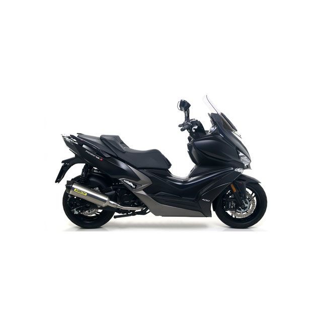 アロー Kymco Xciting 400I S 2019- Eマーク Race Tech Dark アルミエキゾースト ＋ カーボンエンドキャップ…
