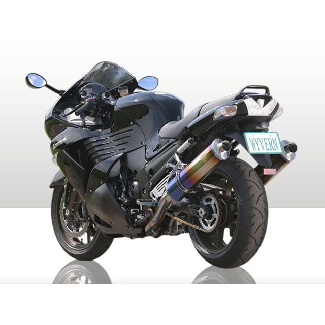 アールズギア ZZR1400 スリップオン ワイバン サイレンサー チタンオーバルドラッグブルー R’s GEAR バイクの通販は 106,702円