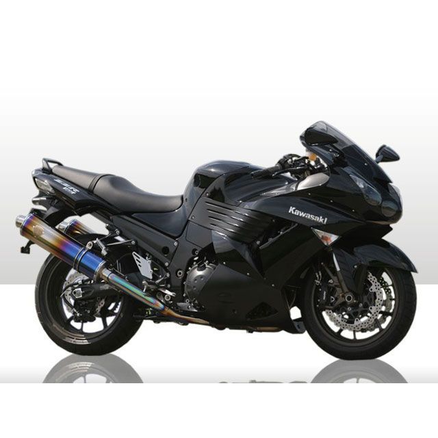ゆ。品 アールズギア ZZR1400 ツイン ワイバン サイレンサー チタン R's GEAR