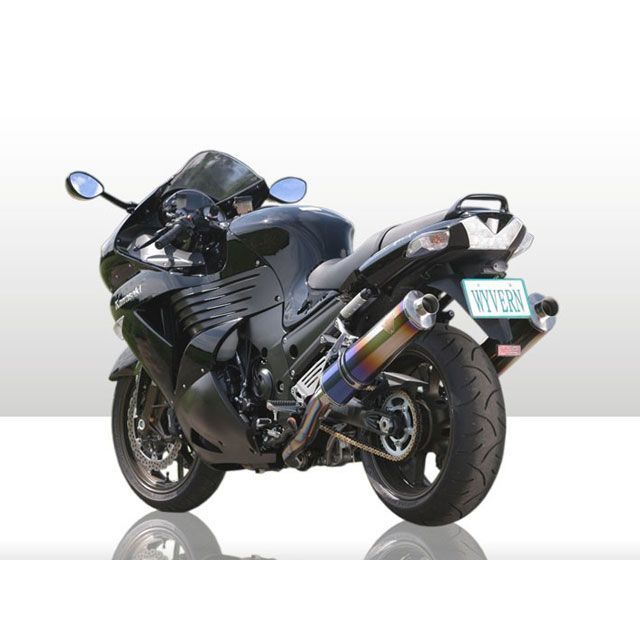 アールズギア ZZR1400 スリップオン ワイバン サイレンサー チタンドラッグブルー R’s GEAR