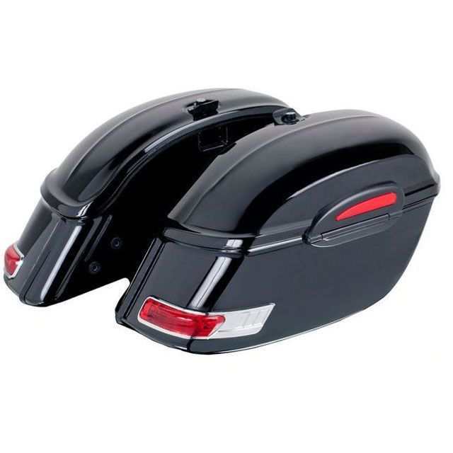 カスタムアクセス Rigid Saddlebags Touring Model Black ｜ AMZ002N CustomAcces バイクの通販は
