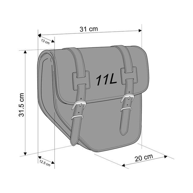 カスタムアクセス Ibiza Pair Of Saddlebags ＋ Universal Support Black ｜ API002N Cust…_1