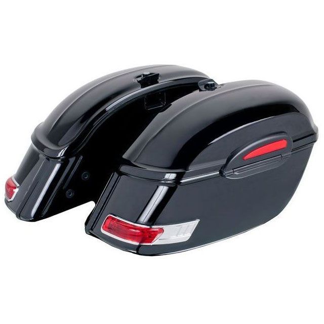 カスタムアクセス Rigid Left Saddlebags Touring Model Black ｜ AR0005N CustomAcces