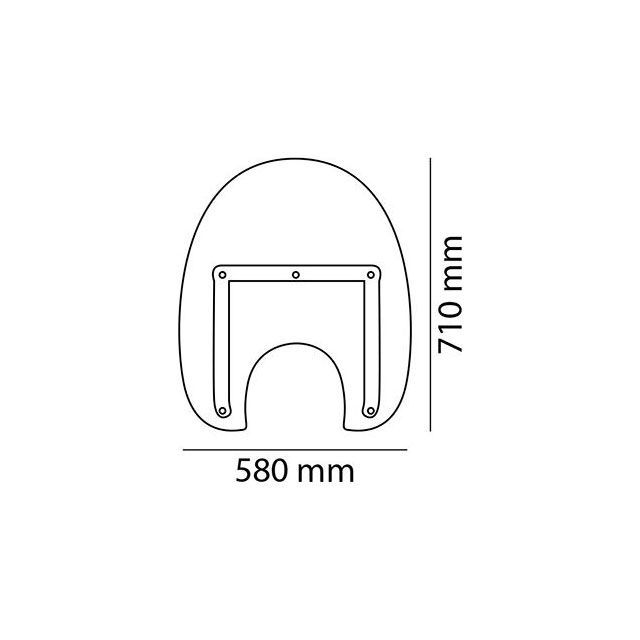 カスタムアクセス C1800R INTRUDER America III Windscreen Clear ｜ CA0034W CustomAcces_1