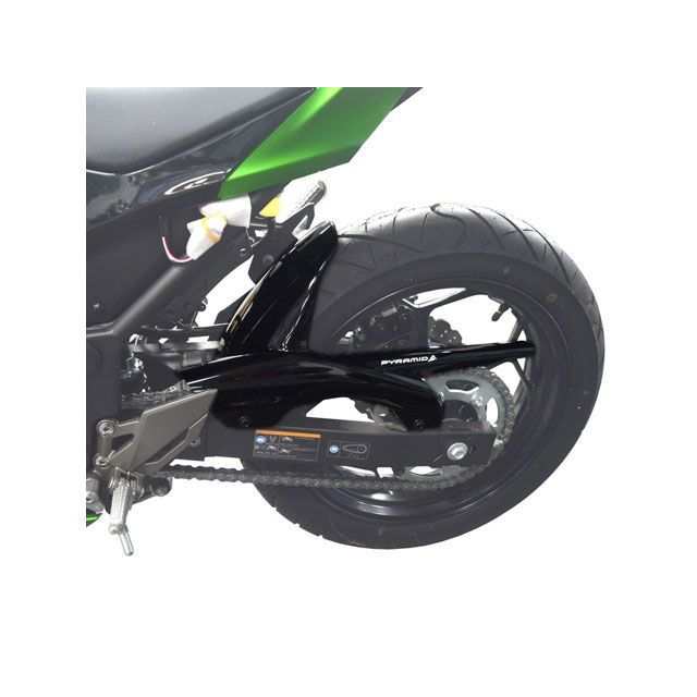 ピラミッドプラスチック Ninja 300 Z 300 Kawasaki Ninja 300 Hugger Gloss Black 2008＞201…