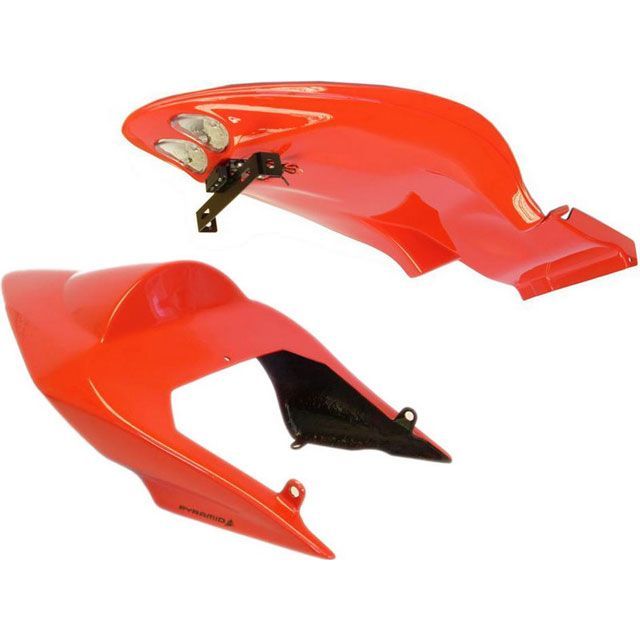 ピラミッドプラスチック Ninja 250 R Kawasaki Ninja 250 R Stinger Tail Unit Passion Red…