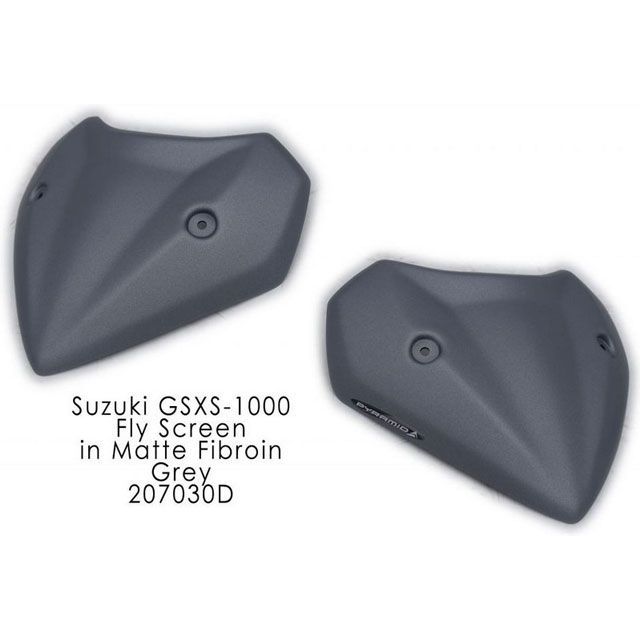 ピラミッドプラスチック GSX-S 1000 Suzuki GSX-S 1000 Fly Screen Matte Grey （Matte Fibr…