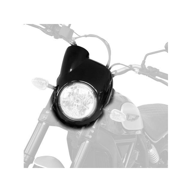 ピラミッドプラスチック Ducati Scrambler Full Throttle Gloss Black Nose Fairing 2015＞ …