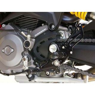 ベビーフェイス MONSTER 1100 EVO バックステップキット カラー ブラック BABYFACE バイク