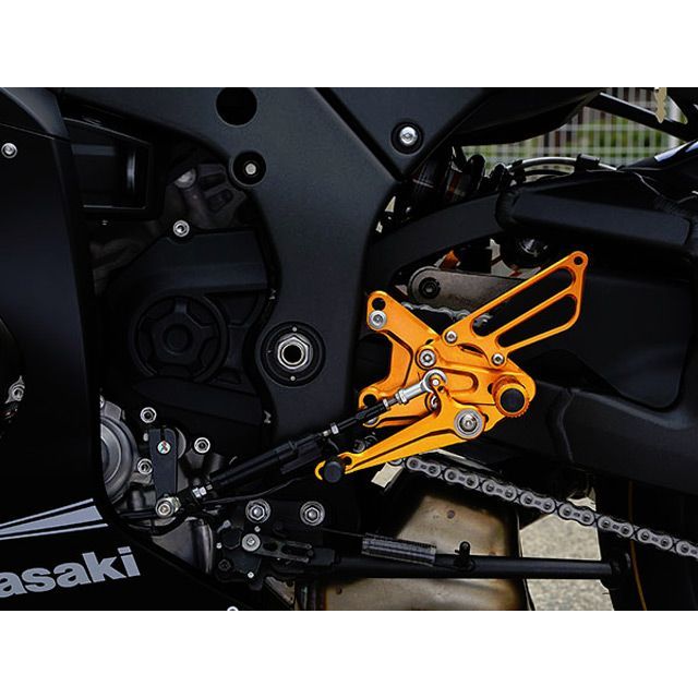 ベビーフェイス ZX10R バックステップキット リバース（逆シフト）モデル カラー シルバー BABYFACE_1