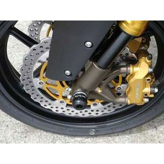 ベビーフェイス F4/ブルターレ 750-1000 アクスルプロテクター フロント（ブラック） BABYFACE バイクの通販は