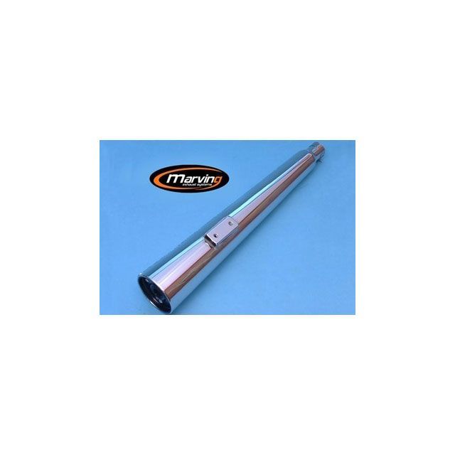 マービング SR 125 マフラー Marvi クロム - EU公道走行認可 for Yamaha SR 125 Marving バイクの通販は 22,551円
