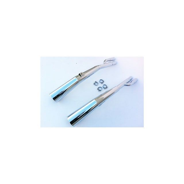 マービング Z 1000 ST デュアルマフラー Master クロム - EU公道走行認可 for Kawasaki Z 1000 ST Marv…