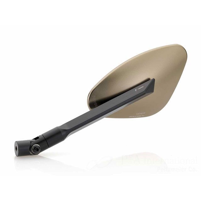 リゾマ 汎用 ミラー 「GENESI」（ブロンズ） RIZOMA バイクの通販は