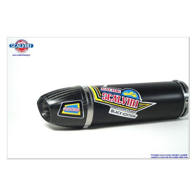 スカルビーニ HM MOTO HM 50- DER ラウンド ブラックアノダイズド 直径 70mm サイレンサー カーボンエンドキャップ ｜ 002…_1