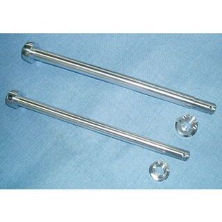 【メーカー直送】力造 TL125イーハトーブ TL125バイアルス アルミアクスルシャフト・ナットセット（7075アルミ削出・硬質アルマイト）TL1…