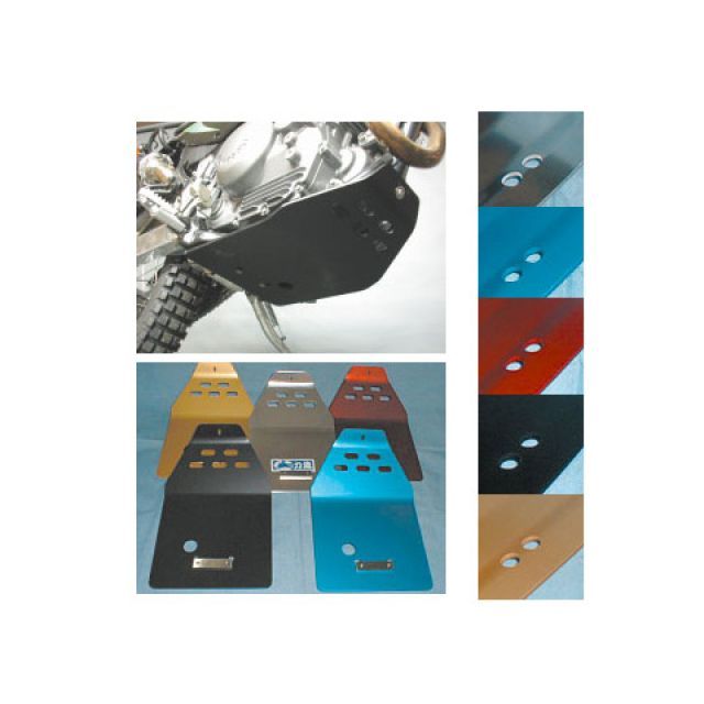 【メーカー直送】力造 SUPER SHERPA 力造 アルミスキッドプレート KAWASAKI SUPER SHERPA用 カラー ブラックアルマイ…の通販は