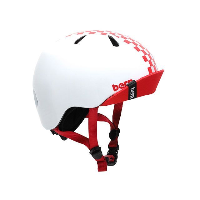 バーン（自転車） 自転車 幼児用ヘルメット bern（バーン） ［NINO］ ニーノ 幼稚園年少対象（Gloss Checker Red） サイズ …
