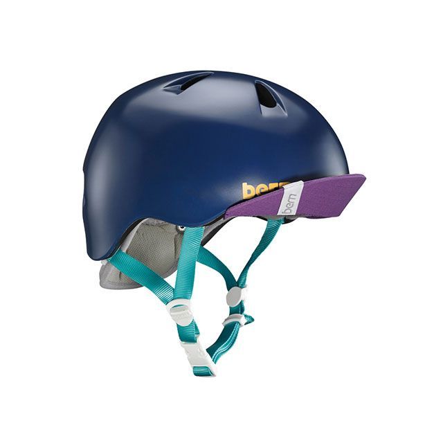 バーン（自転車） 自転車 幼児用ヘルメット bern（バーン） ［NINA］ ニーナ 幼稚園年少対象（Satin Navy Blue） サイズ S/…