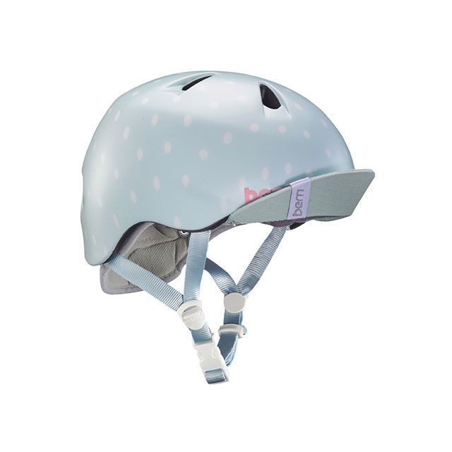 バーン（自転車） 自転車 幼児用ヘルメット bern（バーン） ［NINA］ ニーナ 幼稚園年少対象（Satin Seaglass Polka Do…