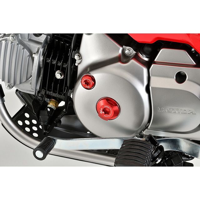 Gクラフト CT125 サービスホールキャップ（レッド） Gcraft バイク