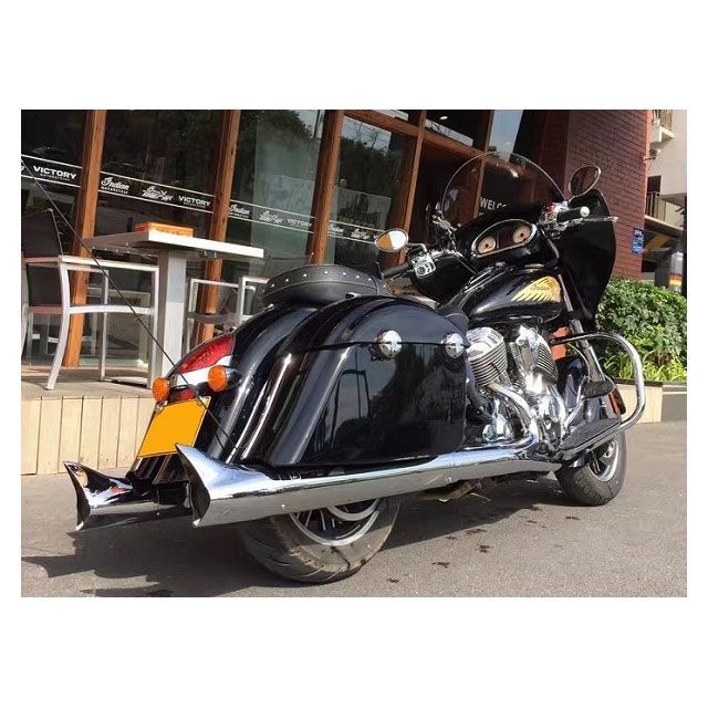 アイアンヘッド IRONHEAD製 HC1シリーズサイレンサー用 HC1シリーズ用 マフラーエンドキャップ フィッシュテール メッキ IRONHEAD_3