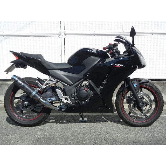 おこめ ダブルアールズ CB250F CBR250R JMCA リアエキゾースト ラウンドタイプ