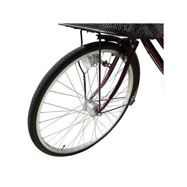敷島（自転車） 前輪オートライトセット26X1 3/8PANA アルミ SHIKISHIMA