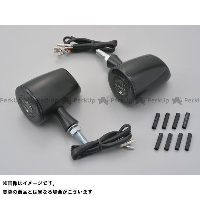 デイトナ ハイサイダーロケット・クラシック（2個1セット） マットブラック DAYTONA バイクの通販は