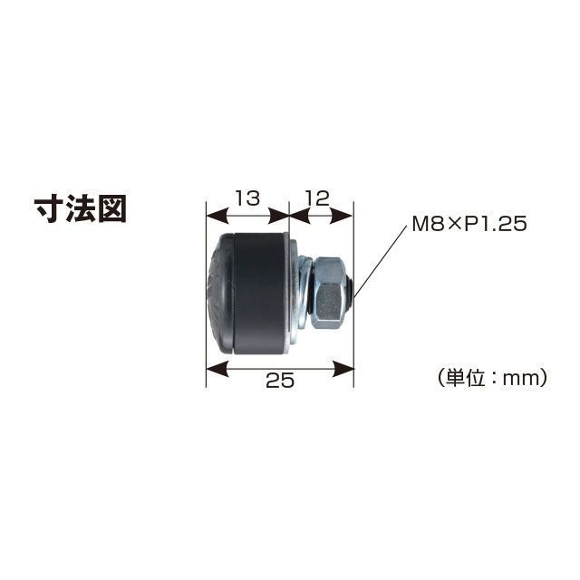 ハイサイダー アポロ（2個1セット） マットブラック HIGHSIDER バイク