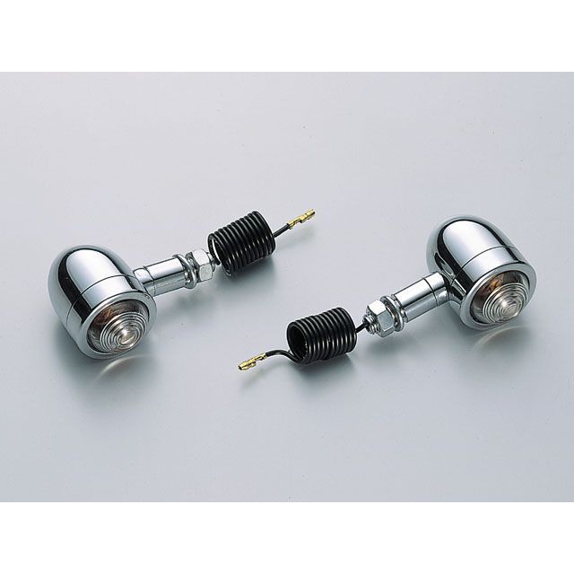 ハリケーン 汎用 ミニブレットウインカー 12V23W カラー クリアレンズ HURRICANE バイクの通販は