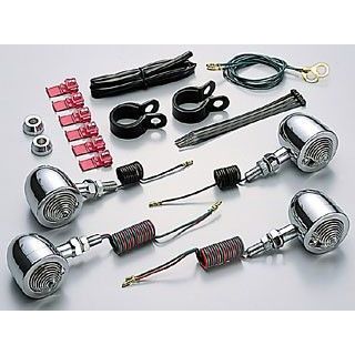 ハリケーン ミニブレットウインカーキット フレームマウント カラー オレンジレンズ HURRICANE