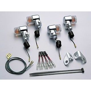 ハリケーン 250TR ミニウインカーキット カラー クリアレンズ