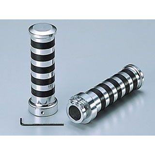 ハリケーン φ7/8インチハンドル用アルミグリップ TYPE II カラー クロームメッキ HURRICANE