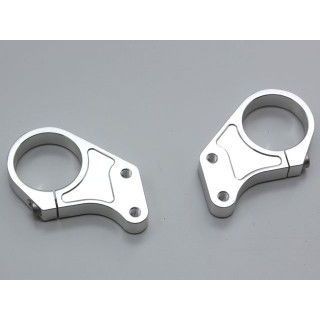 ハリケーン 汎用 ハンドルブラケット・φ50mm カラー シルバー HURRICANE バイクの通販は
