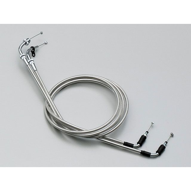 ハリケーン スロットルケーブル W（ステンレスメッシュ） HURRICANE バイクの通販は 6,641円