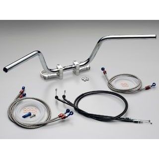 ハリケーン VFR800 バーハンドルキット POLICEバージョン フルステンレス製ホースキット（〜2001年） HURRICANE