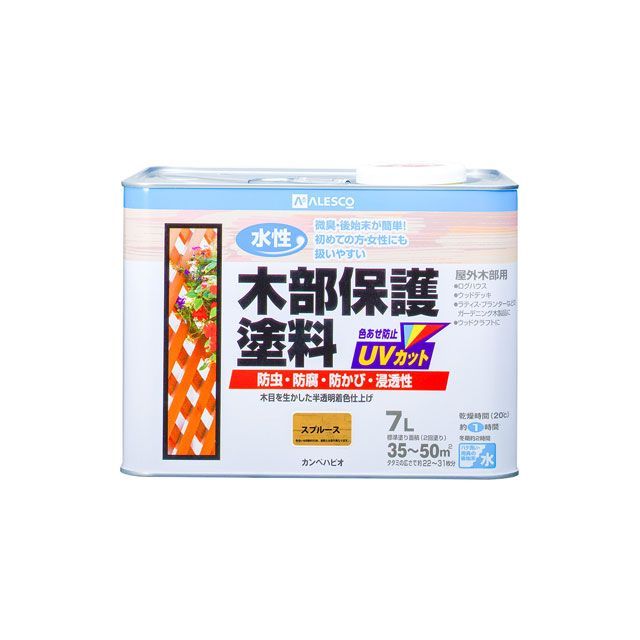 カンペハピオ 水性木部保護塗料 スプルース 7L Kanpe Hapio