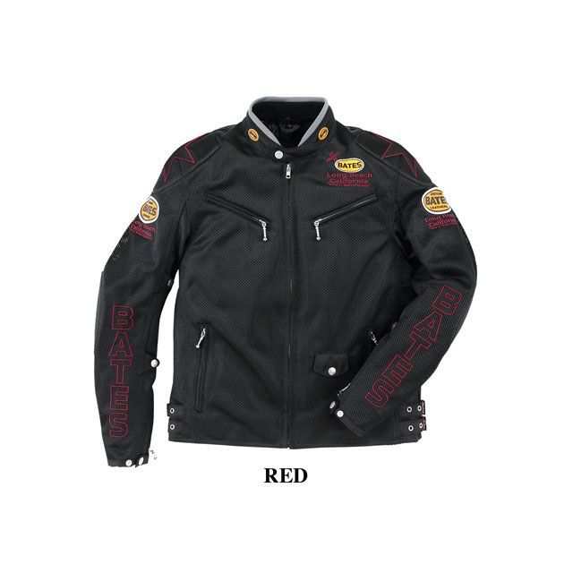 ベイツ BJ-M2113S 2Wayメッシュジャケット（レッド） サイズ XL BATES バイク