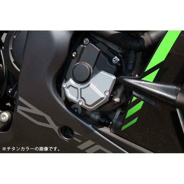 SPEEDRA ZX-10R エンジンカバー 右側 カラー グリーン SPEEDRA バイク