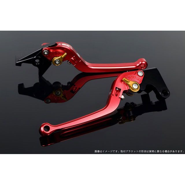SPEEDRA ADV150 アジャストレバー スタンダード可倒式（レバー本体カラー：レッド） アジャスターカラー ゴールド SPEEDRA