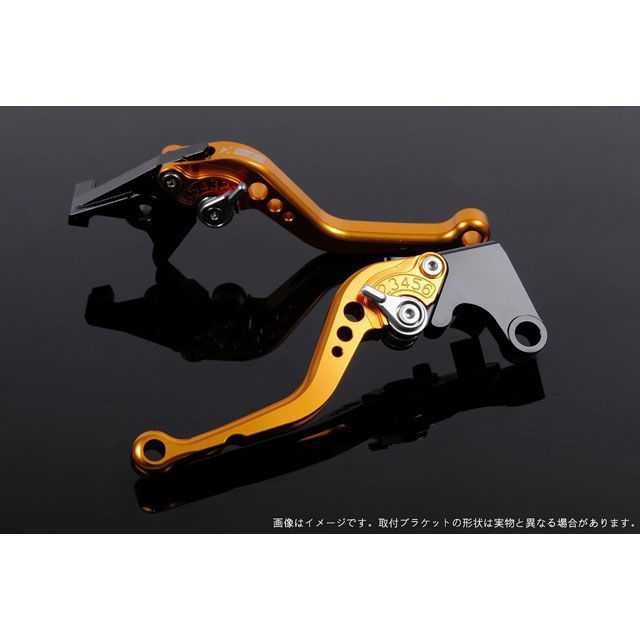 SPEEDRA アジャストレバー スタンダードショート（レバー本体カラー：ゴールド） アジャスターカラー シルバー SPEEDRA