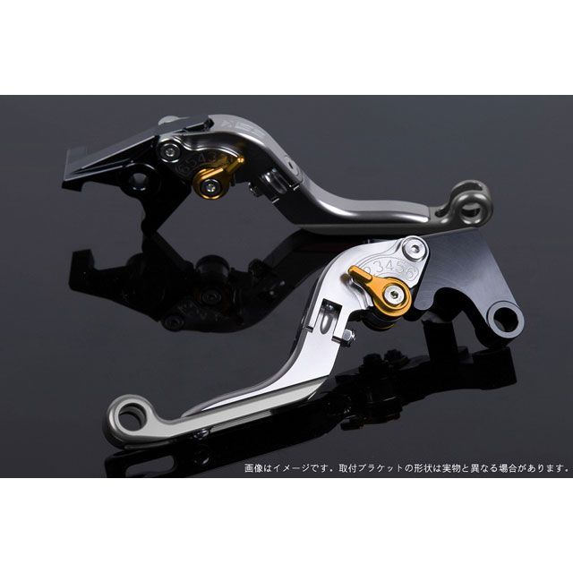 SPEEDRA アジャストレバー 可倒延長式（レバー本体カラー：チタン） アジャスターカラー ゴールド エクステンションカラー チタン SPEEDRA