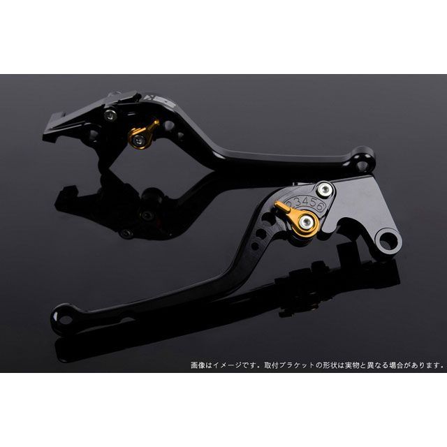 SPEEDRA スクランブラー カフェレーサー アジャストレバー スタンダードロング(レバー本体カラー:ブラック) アジャスターカラー:ゴーの