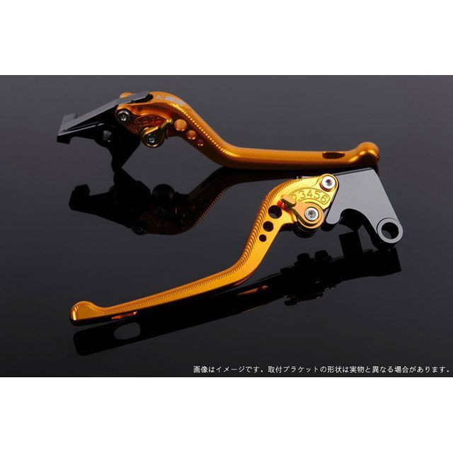 SPEEDRA XMAX アジャストレバー 3Dロング（レバー本体カラー：ゴールド） アジャスターカラー ゴールド SPEEDRA バイク