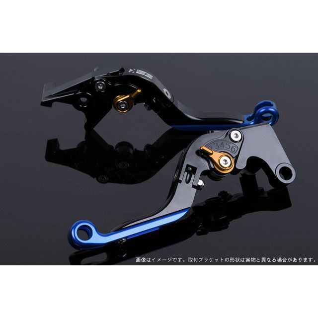 SPEEDRA XMAX アジャストレバー 可倒延長式（レバー本体カラー：ブラック） アジャスターカラー ゴールド エクステンションカラー ブルー …の通販は