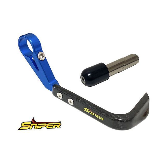 スナイパー 汎用 カーボンブレーキレバーガード 青 汎用13-15mm SNIPER