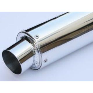 ケイツーテック 汎用 汎用アルミサイレンサー スラッシュ・フック 外径 φ100 筒長 400mm 差込径 φ60.5 K2-tec バイクの通販は