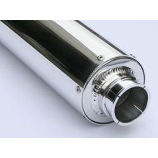 ケイツーテック 汎用 汎用アルミサイレンサー スラッシュ・バンド 外径 φ89 筒長 400mm 差込径 φ60.5 K2-tec_1
